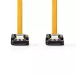 SATA kabel | 6 Gbps | SATA 7-Pin Hona | SATA 7-Pin Hona | Nickelplaterad | 0.50 m | Platt | PVC | Gul | Låda - Dator och nätverk - 5412810422289 - 10