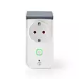 SmartLife Smart Plug | IP44 | Strömmätare | 3680 W | Jordad kontakt / Typ F (CEE 7/7) | -30 - 40 °C | Android / IOS | Grå / Vit | 1 st. - Smarta eluttag - 5412810317219 - 12