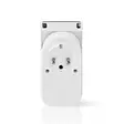 SmartLife Smart Plug | IP44 | Strömmätare | 3680 W | Jordad kontakt / Typ F (CEE 7/7) | -30 - 40 °C | Android / IOS | Grå / Vit | 1 st. - Smarta eluttag - 5412810317219 - 20