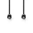 Stereoljudkabel | 6.35 mm Hane | 6.35 mm Hane | Nickelplaterad | 2.00 m | Rund | Svart | Label - Ljudkablar - 5412810420209 - 10