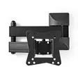 Tilt och vridbart TV väggfäste | 10 - 32 " | Maximal skärmvikt som stöds: 30 kg | Går att tilta | Roterbar | Minsta väggdistans: 68 mm | Maximalt väggavstånd: 370 mm | 3 Ledpunkt(er) | Stål | Svart - TV-stativ - 5412810310739 - 31