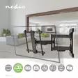 Tilt och vridbart TV väggfäste | 37 - 80 " | Maximal skärmvikt som stöds: 70 kg | Går att tilta | Roterbar | Minsta väggdistans: 70 mm | Maximalt väggavstånd: 800 mm | 3 Ledpunkt(er) | Stål | Svart - TV-stativ - 5412810271009 - 5