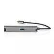 USB Multi-Port Adapter | 4-in-1 | USB 3.2 Gen 1 | USB-C Hane | HDMI Utgång / RJ45 Hona / USB-A Hona / USB-C Hona | 5 Gbps | 0.20 m | Rund | Guldplaterad | PVC | Antracit | Låda - Dator och nätverk - 5412810414239 - 20