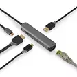 USB Multi-Port Adapter | 4-in-1 | USB 3.2 Gen 1 | USB-C Hane | HDMI Utgång / RJ45 Hona / USB-A Hona / USB-C Hona | 5 Gbps | 0.20 m | Rund | Guldplaterad | PVC | Antracit | Låda - Dator och nätverk - 5412810414239 - 51