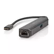 USB Multi-Port Adapter | 4-in-1 | USB 3.2 Gen 1 | USB-C Hane | HDMI Utgång / RJ45 Hona / USB-A Hona / USB-C Hona | 5 Gbps | 0.20 m | Rund | Guldplaterad | PVC | Antracit | Låda - Dator och nätverk - 5412810414239 - 42