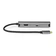 USB Multi-Port Adapter | 4-in-1 | USB 3.2 Gen 1 | USB-C Hane | HDMI Utgång / RJ45 Hona / USB-A Hona / USB-C Hona | 5 Gbps | 0.20 m | Rund | Guldplaterad | PVC | Antracit | Låda - Dator och nätverk - 5412810414239 - 10