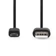 USB-kabel | USB 2.0 | USB-A Hane | USB Micro-B Hane | 10 W | 480 Mbps | Nickelplaterad | 1.00 m | Rund | PVC | Svart | Label - Dator och nätverk - 5412810421619 - 10