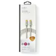 USB-kabel | USB 2.0 | USB-C Hane | USB-C Hane | 100 W | 480 Mbps | Guldplaterad | 1.00 m | Rund | Flätad / Nylon | Silver | Kartong med täckt fönster - Dator och nätverk - 5412810331109 - 66