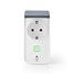 SmartLife Smart Plug | IP44 | Strömmätare | 3680 W | Jordad kontakt / Typ F (CEE 7/7) | -30 - 40 °C | Android / IOS | Grå / Vit | 1 st. - Smarta eluttag - 5412810317219 - 3