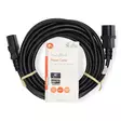Strömkabel | IEC-320-C14 | IEC-320-C13 | Rak | Rak | Nickelplaterad | 5.00 m | Rund | PVC | Svart | Label - Strömkablar och kontakter - 5412810425259 - 66
