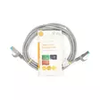 CAT6a nätverkskabel | S/FTP | RJ45 hane | RJ45 hane | 2.00 m | Snagless | Rund | LSZH | Grå | Label - Dator och nätverk - 5412810452699 - 66