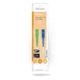Patchkabel av glasfiber | SMF (Single Mode Phase) | SC/APC | SC/UPC | 100 Gbps | 2.00 m | Vit | Gift Box with Euro Lock - Dator och nätverk - 5412810464319 - 66