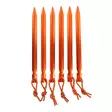 Telttakiila alumiini 6 kpl oranssi Retki - Ultrakevyt 12 g alumiininen telttakiila vetonarulla (18 cm) - Tält, skydd, hängmattor - 6418536024249 - 1