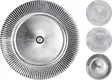 Silverfärgad metallglänsande serveringsbricka 33?cm – elegant dekorations- och dukningselement för hemmet - Serveringsfat - 8719987118319 - 1