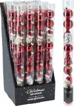 Home & Styling Glasjulgranskulor och Dekorationsfigurer 9 st Röd Set – Elegant Julgransdekoration - Juldekorationer och textilier - 8721037200059 - 1
