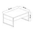 Soffbord Hanah Home Luxe Set Antracit Spånskiva 90x39x40 cm - Möbler - 8683742452119 - 10