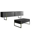 Soffbord Hanah Home Luxe Set Antracit Spånskiva 90x39x40 cm - Möbler - 8683742452119 - 11