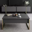 Soffbord Hanah Home Luxe Set Antracit Spånskiva 90x39x40 cm - Möbler - 8683742452119 - 3