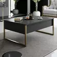 Soffbord Hanah Home Luxe Set Antracit Spånskiva 90x39x40 cm - Möbler - 8683742452119 - 5