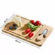 Serveringsbräda Hermia Flerfärgad Bambuträ 18x29 cm - Köksredskap - 8684283915279 - 1
