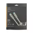 CAT6a nätverkskabel | S/FTP | RJ45 hane | RJ45 hane | 3.00 m | Snagless | Rund | Flätad / PVC | Silver | Kartong med täckt fönster - Dator och nätverk - 5412810333479 - 66