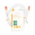 CAT6 Nätverkskabel | RJ45 hane | RJ45 hane | U/UTP | 1.50 m | Rund | PVC | Vit | Label - Dator och nätverk - 5412810423019 - 66