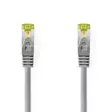 CAT7 nätverkskabel | S/FTP | RJ45 hane | RJ45 hane | 0.25 m | Snagless | Rund | LSZH | Grå | Label - Dator och nätverk - 5412810452859 - 1