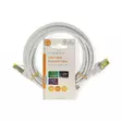 CAT7 nätverkskabel | S/FTP | RJ45 hane | RJ45 hane | 3.00 m | Snagless | Rund | LSZH | Vit | Label - Dator och nätverk - 5412810424429 - 66