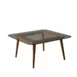 Soffbord Hanah Home Smart Brons Massiv Furu Härdat Glas 80x40x80 cm - Soffbord - 8682870730939 - 7