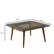 Soffbord Hanah Home Smart Brons Massiv Furu Härdat Glas 80x40x80 cm - Soffbord - 8682870730939 - 8