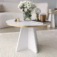 Soffbord Hanah Home Mushroom Guld Vit Spånskiva 60x40x60 cm - Soffbord - 8684282402589 - 3