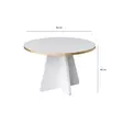 Soffbord Hanah Home Mushroom Guld Vit Spånskiva 60x40x60 cm - Soffbord - 8684282402589 - 6