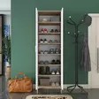 Hallmöbel Hanah Home EA116 Valnöt Vit Spånskiva 60x198,6x37,5 cm - Hallskåp - 8684282480839 - 4