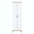 Hallmöbel Hanah Home EA116 Valnöt Vit Spånskiva 60x198,6x37,5 cm - Hallskåp - 8684282480839 - 1