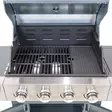 Hornet kaasugrilli 4+1 harmaa grillausalue - Gasolgrillar - 6438168119519 - 9