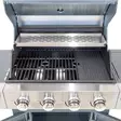 Hornet kaasugrilli 4+1 harmaa grillausalue lämpöpellillä - Gasolgrillar - 6438168119519 - 8