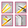 Fönstertätning 24m D-profil vit Mag-Pro - EPDM-gummi, självhäftande - Fönster- och dörrtätningar - 6418536038819 - 4