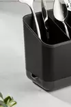 Organisatör, antracit, 16,5 x 10 x 14 cm, tålig, lätt att rengöra - Bestick och serveringsredskap - 8684283210749 - 3