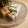 Julgransmatta Aberto Design Yilbasi Beige Polyester 150x150 cm - Juldekorationer och textilier - 8684283712939 - 4