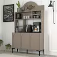 Kaffebarskåp Hanah Home Lyon 120 Atlas Svart Spånskiva 120x202x35 cm - Skåp och byråer - 8684283401789 - 4
