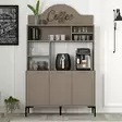 Kaffebarskåp Hanah Home Lyon 120 Atlas Svart Spånskiva 120x202x35 cm - Skåp och byråer - 8684283401789 - 2
