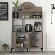 Kaffebarskåp Hanah Home Lyon 120 Atlas Svart Spånskiva 120x202x35 cm - Skåp och byråer - 8684283401789 - 3