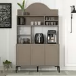 Kaffebarskåp Hanah Home Lyon 120 Atlas Svart Spånskiva 120x202x35 cm - Skåp och byråer - 8684283401789 - 6