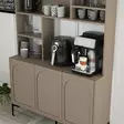 Kaffebarskåp Hanah Home Lyon 120 Atlas Svart Spånskiva 120x202x35 cm - Skåp och byråer - 8684283401789 - 5