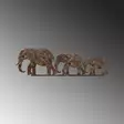 Väggdekor Metall Wallity Rusty Elephant Antiquation Metall 15x50 cm - Dekorationer, prydnadsföremål - 8684282644729 - 6