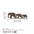 Väggdekor Metall Wallity Rusty Elephant Antiquation Metall 15x50 cm - Dekorationer, prydnadsföremål - 8684282644729 - 7