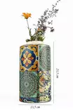 Dekorativ Kruka Aberto Design YL692 Flerfärgad Keramik 13,5x23,5 cm - Hängande blomkrukor och vaser - 8684283435609 - 3