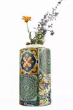 Dekorativ Kruka Aberto Design YL692 Flerfärgad Keramik 13,5x23,5 cm - Hängande blomkrukor och vaser - 8684283435609 - 1