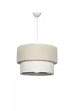 Taklampa Opviq TM121 Cream Vit Plast Tyg 30 x 65 cm - Tak- och vägglampor - 8683342848459 - 1
