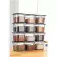 Förvaringslåda Set Hermia Antracit Plast 12 Delar - Matlådor och matförvaringsbehållare - 8684282831709 - 3